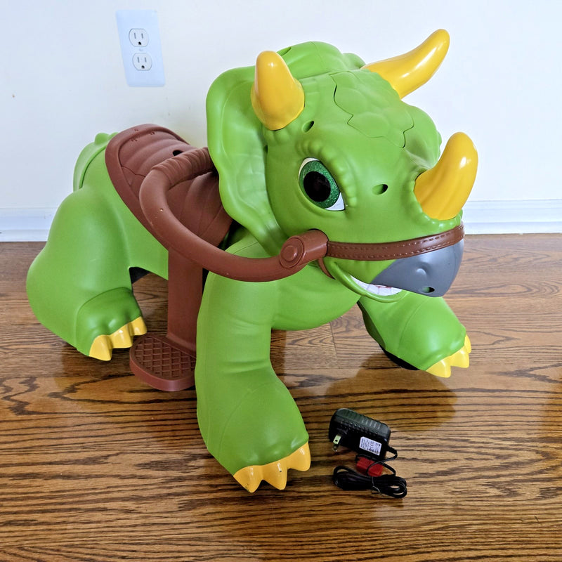 Triceratops Dinosaur Ride-On Toy for Toddlers 18-30 Months Magic Cars 13