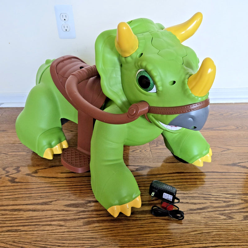 Triceratops Dinosaur Ride-On Toy for Toddlers 18-30 Months Magic Cars 14