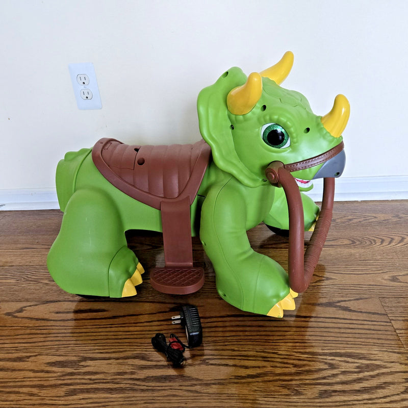 Triceratops Dinosaur Ride-On Toy for Toddlers 18-30 Months Magic Cars 17