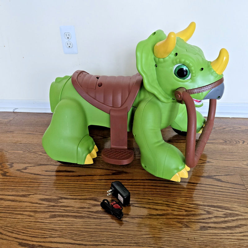 Triceratops Dinosaur Ride-On Toy for Toddlers 18-30 Months Magic Cars 18