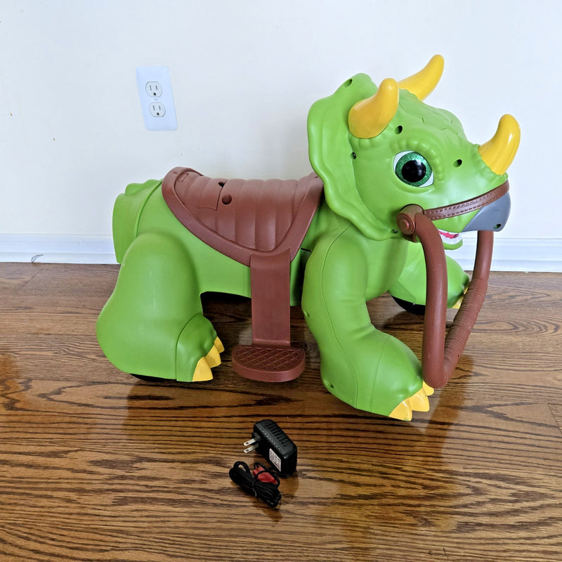 Triceratops Dinosaur Ride-On Toy for Toddlers 18-30 Months Magic Cars 19