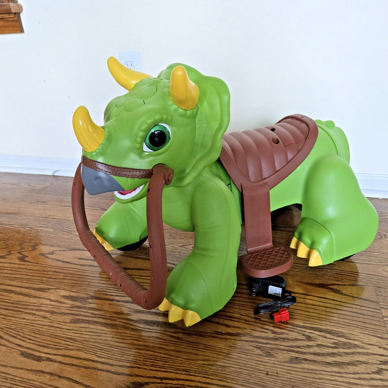 Triceratops Dinosaur Ride-On Toy for Toddlers 18-30 Months Magic Cars 1