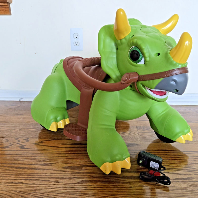 Triceratops Dinosaur Ride-On Toy for Toddlers 18-30 Months Magic Cars 20
