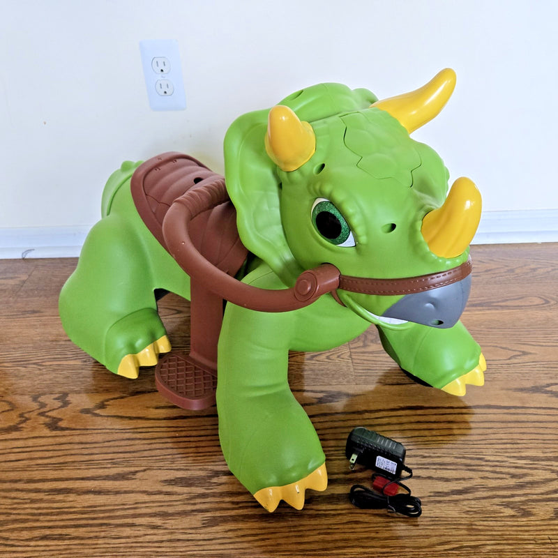 Triceratops Dinosaur Ride-On Toy for Toddlers 18-30 Months Magic Cars 21