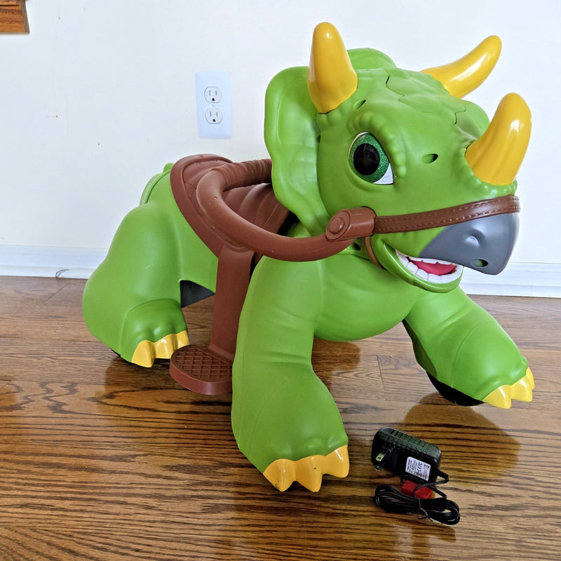 Triceratops Dinosaur Ride-On Toy for Toddlers 18-30 Months Magic Cars 2