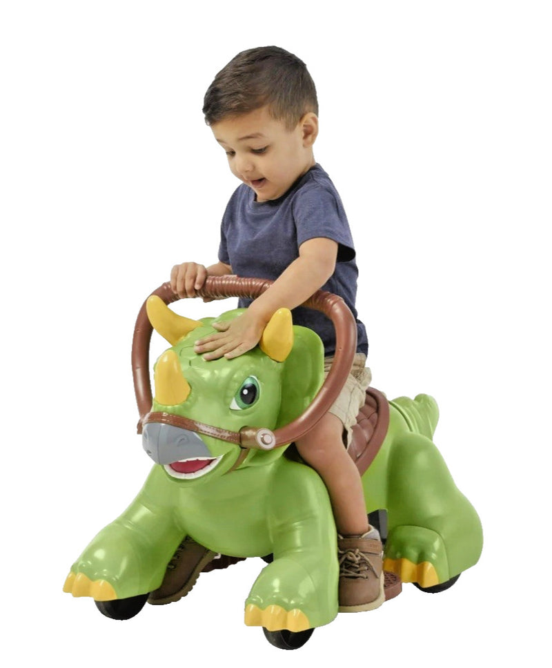 Triceratops Dinosaur Ride-On Toy for Toddlers 18-30 Months Magic Cars 8