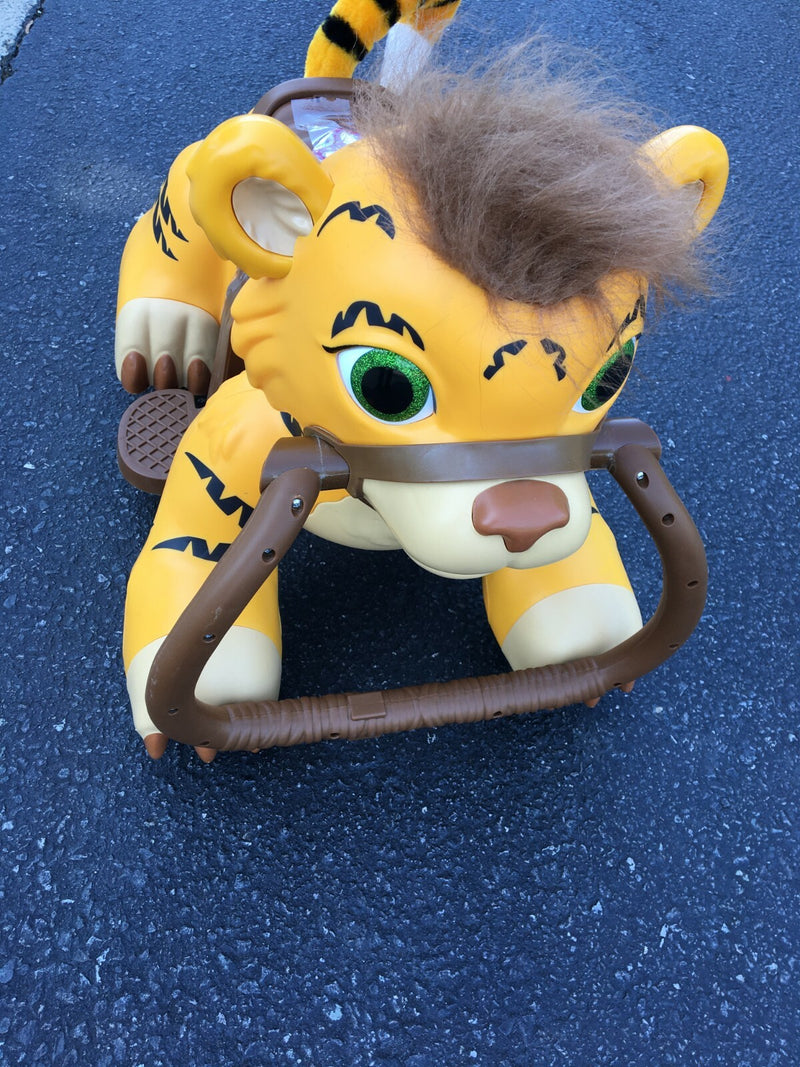 Kids Trax Rideamals Pacific Cycle Tiger Yellow Ride-On Toy Without Charger Magic Cars 0