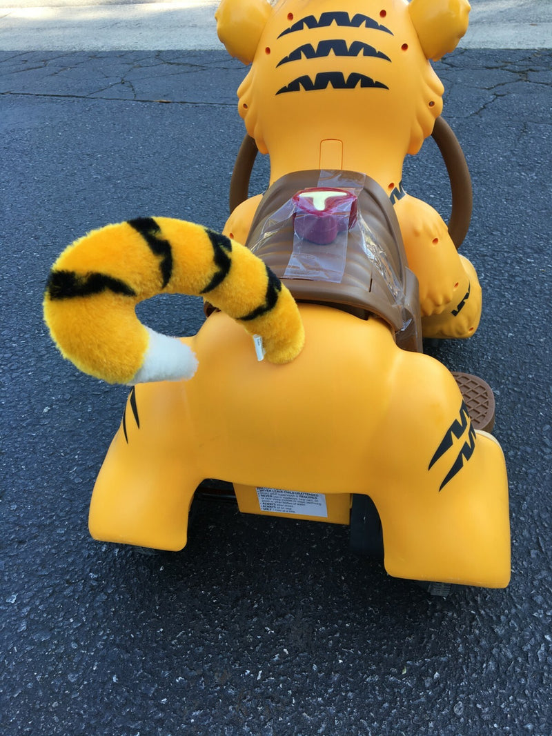 Kids Trax Rideamals Pacific Cycle Tiger Yellow Ride-On Toy Without Charger Magic Cars 2