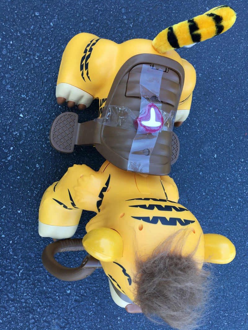 Kids Trax Rideamals Pacific Cycle Tiger Yellow Ride-On Toy Without Charger Magic Cars 3