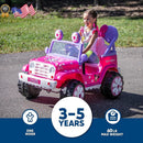 6V Minnie Mouse 4x4 Flower Power Battery-Powered Kids Ride-On Toy for Outdoor Use Magic Cars 1