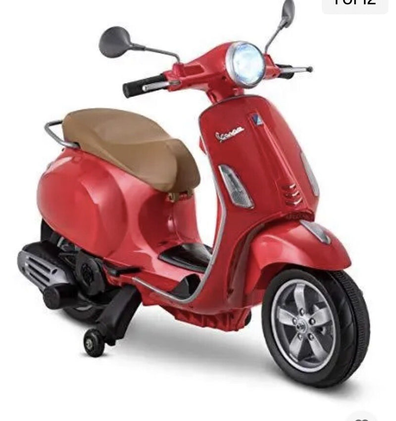 Electric Toddler Ride-On Vespa Scooter for Ages 3-5, 6 Volt Battery Powered Magic Cars 6
