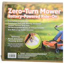 12-Volt Kid’s Ride-On Zero Turn Lawn Mower Toy with 3 MPH Speed and 77 lbs Capacity Magic Cars 1