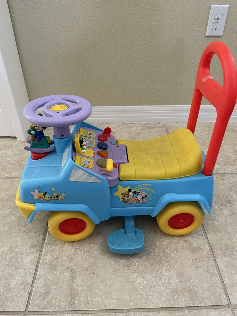 Disney Mickey Mouse Toddler Ride-On Toy Magic Cars 0