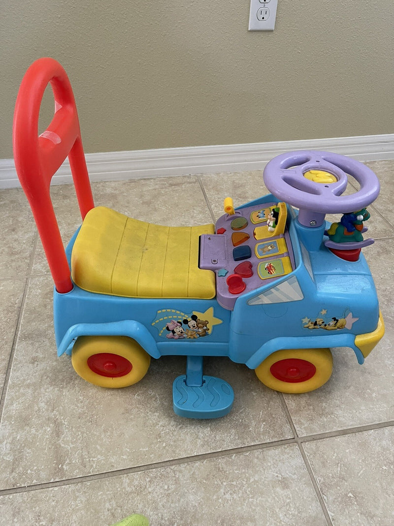 Disney Mickey Mouse Toddler Ride-On Toy Magic Cars 1