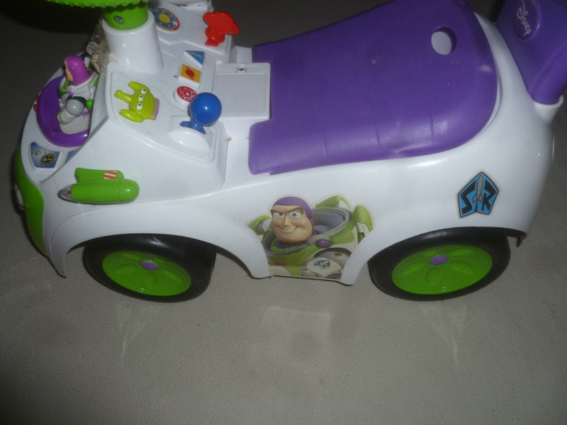 Kids Ride-On Airplane Toy Featuring Buzz Lightyear from Toy Story 4 Battery-Powered Magic Cars 3