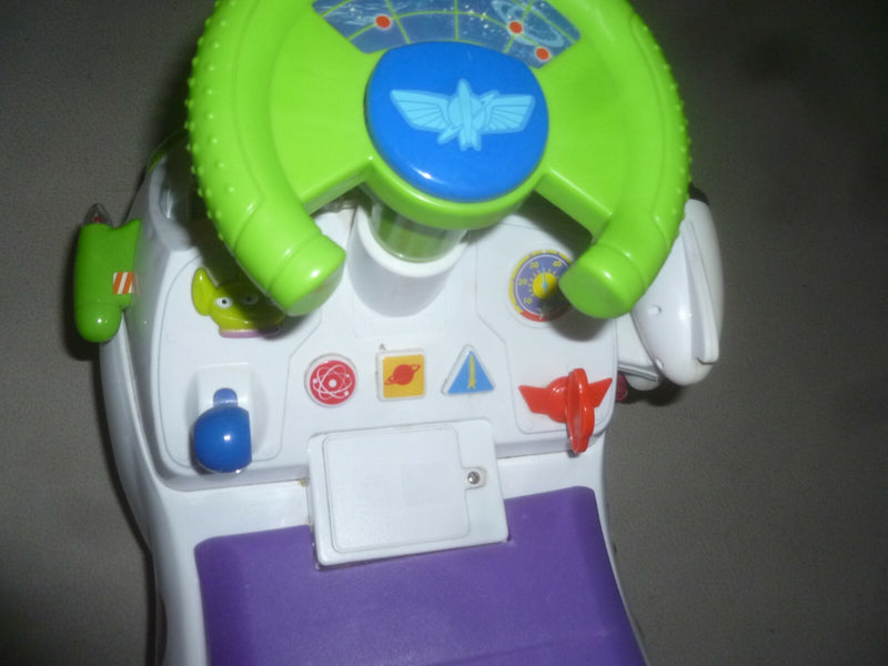 Kids Ride-On Airplane Toy Featuring Buzz Lightyear from Toy Story 4 Battery-Powered Magic Cars 4