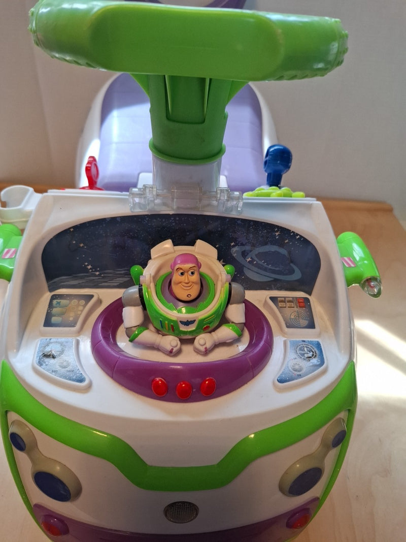 Kids Battery-Powered Buzz Lightyear Ride-On Toy from Disney Toy Story Magic Cars 1