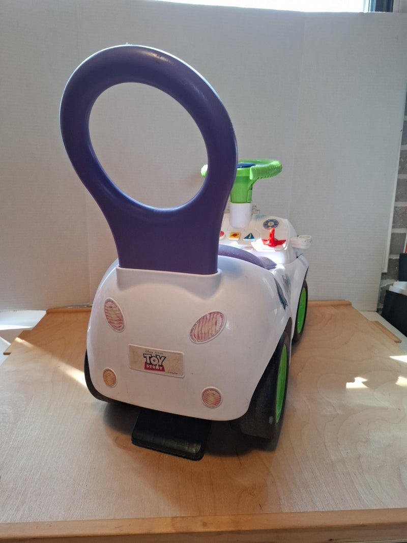Kids Battery-Powered Buzz Lightyear Ride-On Toy from Disney Toy Story Magic Cars 3