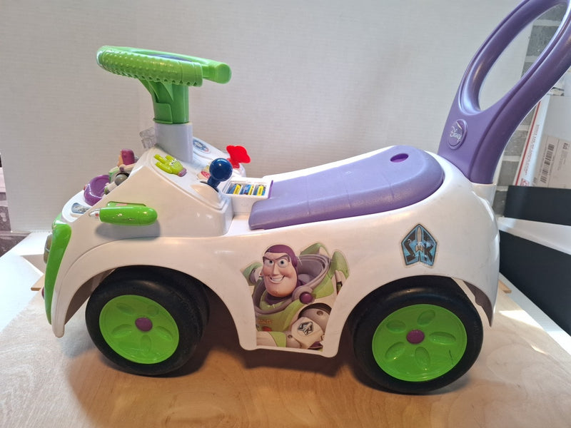 Kids Battery-Powered Buzz Lightyear Ride-On Toy from Disney Toy Story Magic Cars 4
