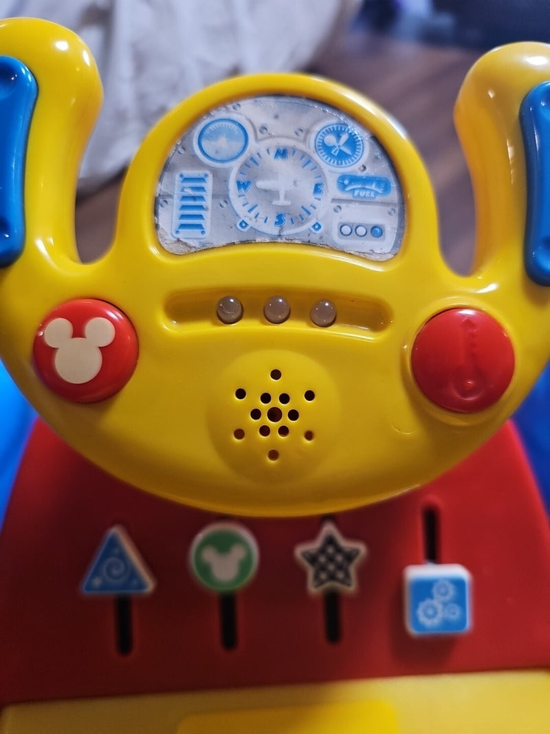 Disney Mickey Mouse Activity Ride-On Plane with Lights and Sounds Magic Cars 3