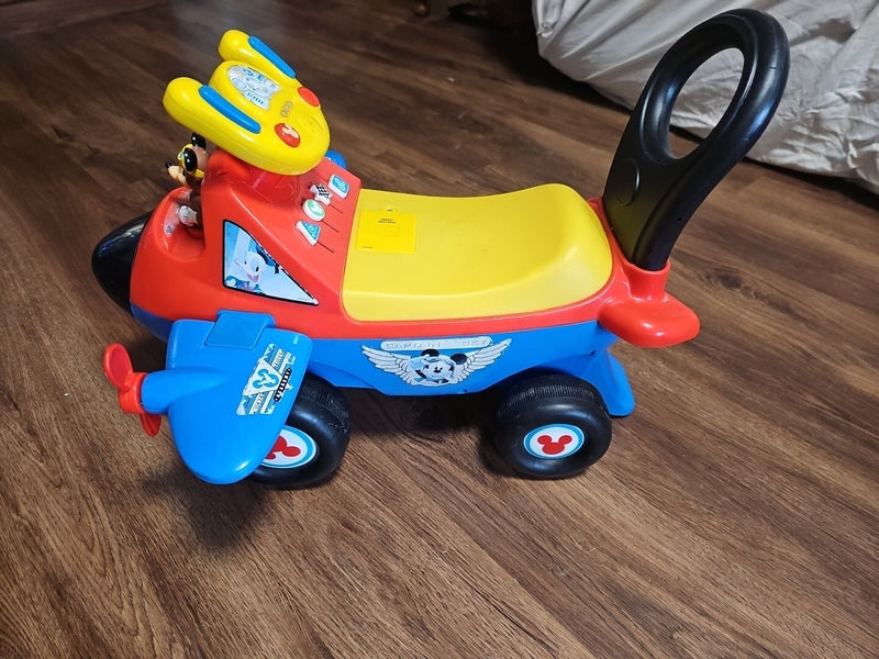 Disney Mickey Mouse Activity Ride-On Plane with Lights and Sounds Magic Cars 8