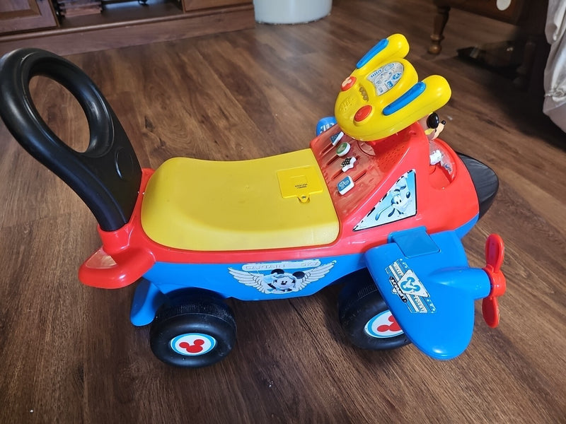 Disney Mickey Mouse Activity Ride-On Plane with Lights and Sounds Magic Cars 9
