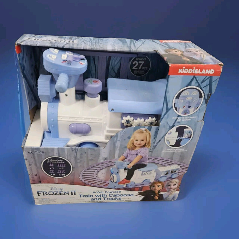 Battery-Powered Disney Frozen Ride-On Train with Caboose, Track, and Charger Magic Cars Variant 0