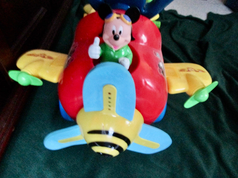 Disney Mickey Mouse Lights and Sounds Ride-On Activity Plane Magic Cars 2