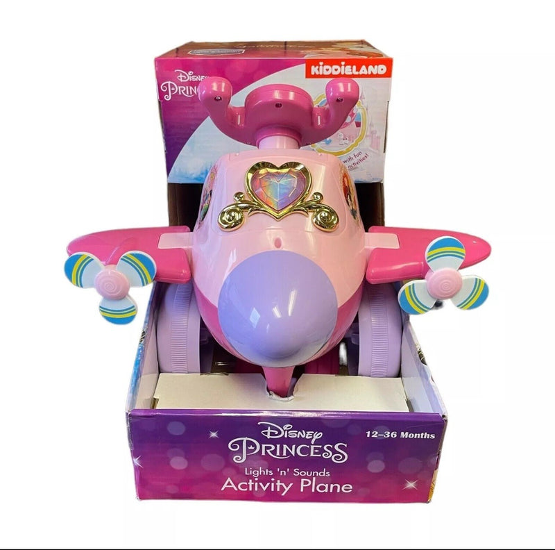 Princess Plane Ride-On Toy with Lights and Sounds Activity Features Magic Cars 2