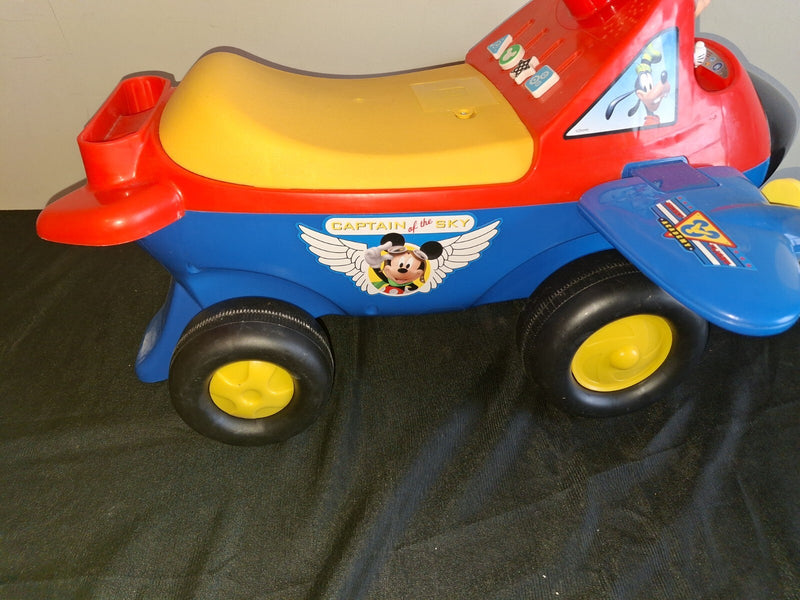 Disney Mickey Mouse Lights and Sounds Activity Ride-On Plane without Handle Magic Cars 4