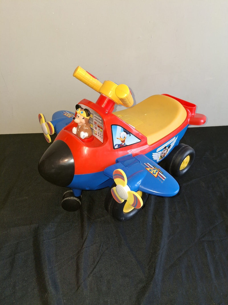 Disney Mickey Mouse Lights and Sounds Activity Ride-On Plane without Handle Magic Cars Variant 0