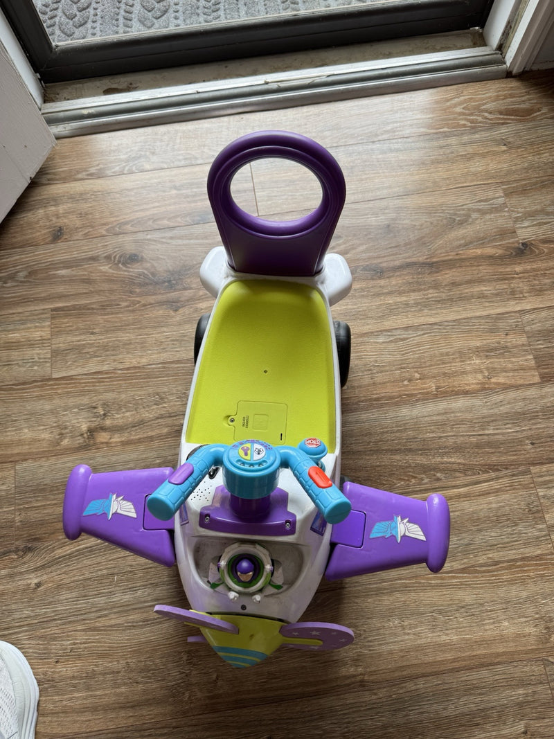 Toy Story 4 Buzz Lightyear Battery-Powered Ride-On Airplane Magic Cars 2