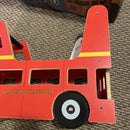 Kiddimoto Original London Bus Ride-On Walker Toy for 12-24 Months Magic Cars 3