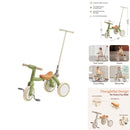 KPA3007E Green 4-in-1 Adjustable Toddler Tricycle with Push Handle for Ages 1-4 Magic Cars Variant 0