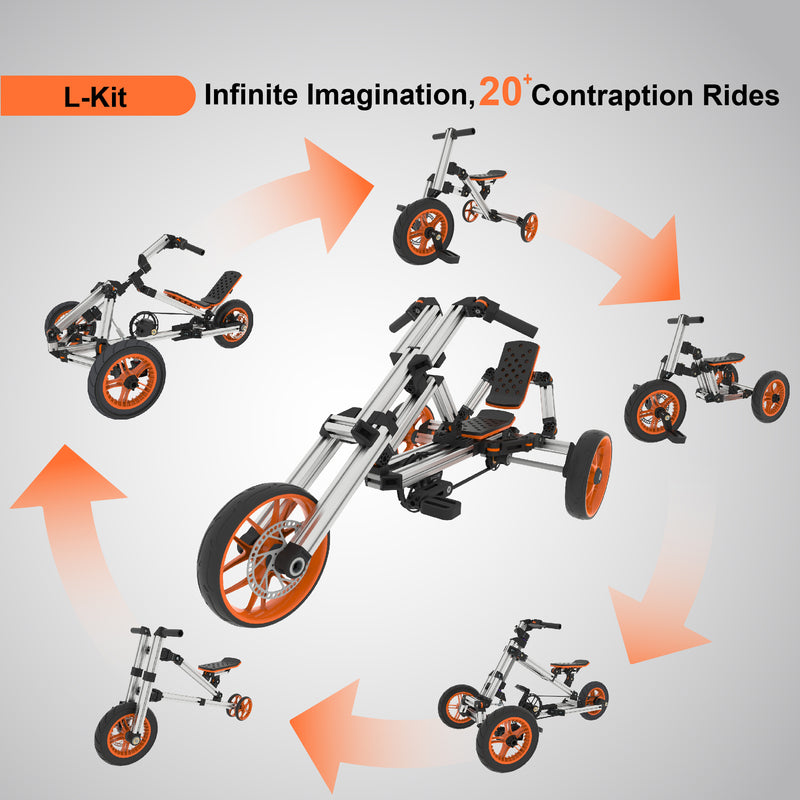 20-in-1 Buildable Kids Go-Kart Set for Ages 1 to 8 Years Magic Cars 1