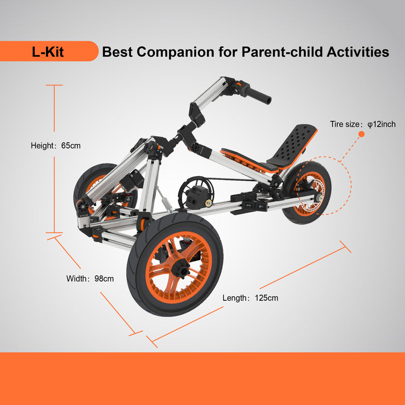 20-in-1 Buildable Kids Go-Kart Set for Ages 1 to 8 Years Magic Cars 6