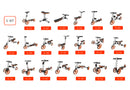 20-in-1 Constructible Kids Balance Bike Kit Pedal-Free Toy for Ages 1 to 4 Years Magic Cars 13