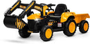 12V Kids Ride-On Excavator and Tractor with Remote Control, Digger, and LED Lights Magic Cars 1