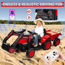 12V Kids Ride-On Excavator and Tractor with Remote Control, Digger, and LED Lights Magic Cars 6