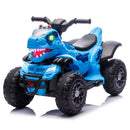 Blue Dinosaur 12V Electric Quad ATV for Kids with USB Bluetooth and LED Headlights Magic Cars 11