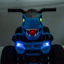 Blue Dinosaur 12V Electric Quad ATV for Kids with USB Bluetooth and LED Headlights Magic Cars 6