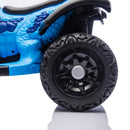 Blue Dinosaur 12V Electric Quad ATV for Kids with USB Bluetooth and LED Headlights Magic Cars 8