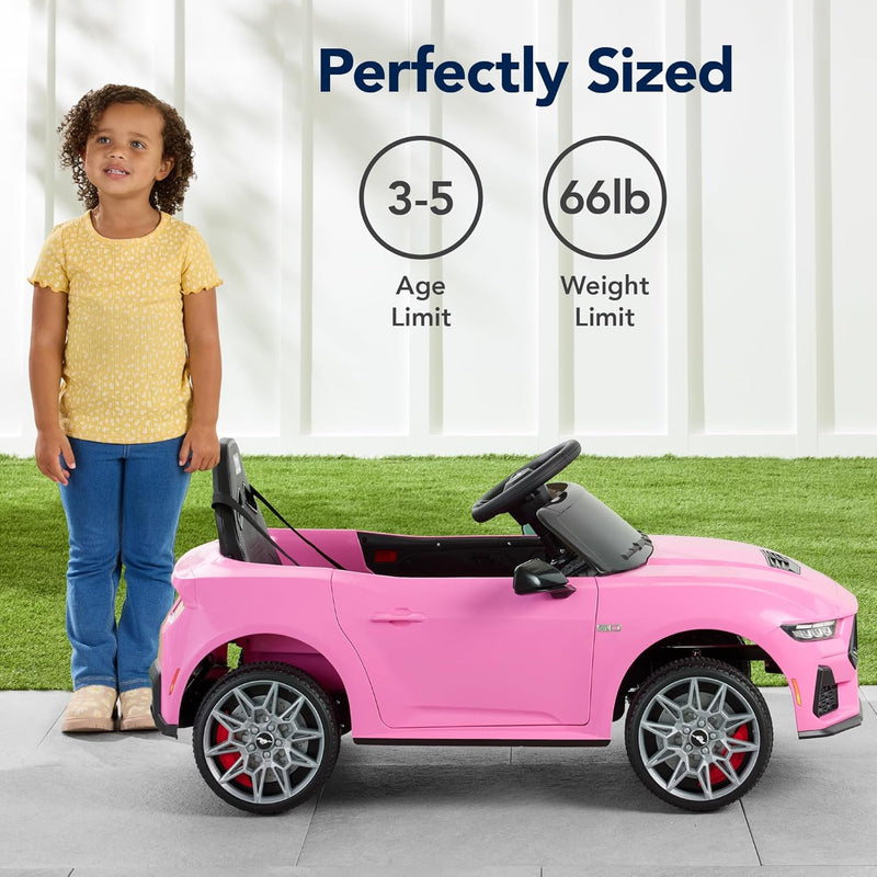 12V Electric Ride-On Ford Mustang for Kids with Parent Remote Control Magic Cars 4