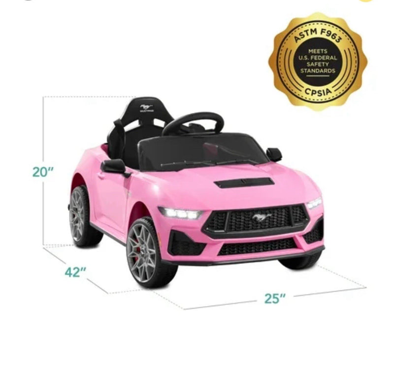 12V Electric Kids Ride-On Car with Parent Remote Control Licensed Ford Mustang Magic Cars 1