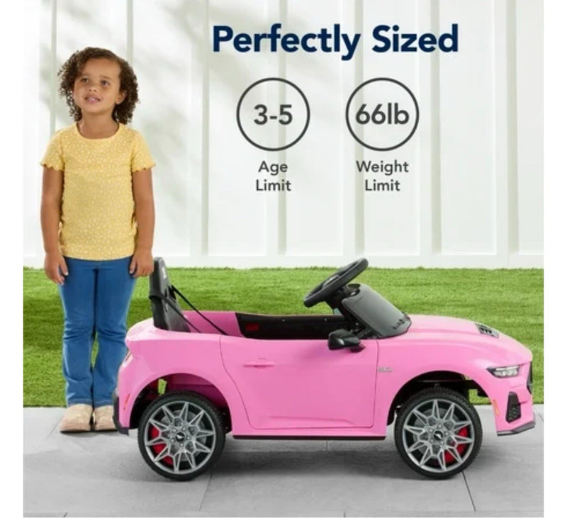 12V Electric Kids Ride-On Car with Parent Remote Control Licensed Ford Mustang Magic Cars 4