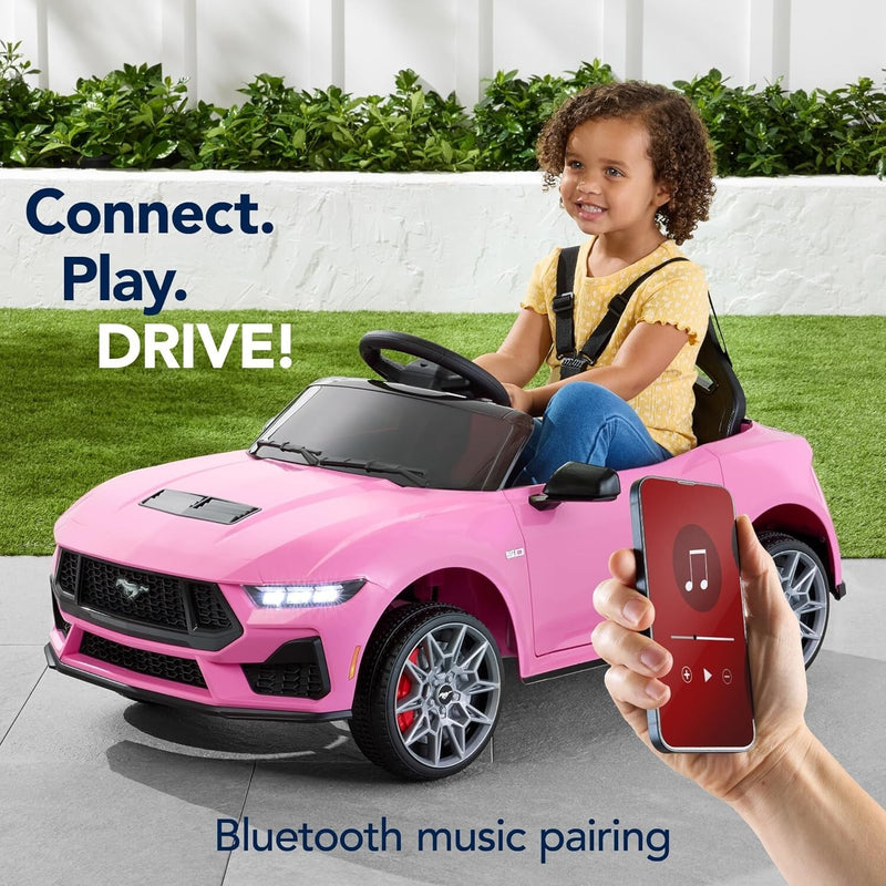 12V Electric Kids Ride-On Car with Parent Remote Control, Licensed Ford Mustang Magic Cars 5