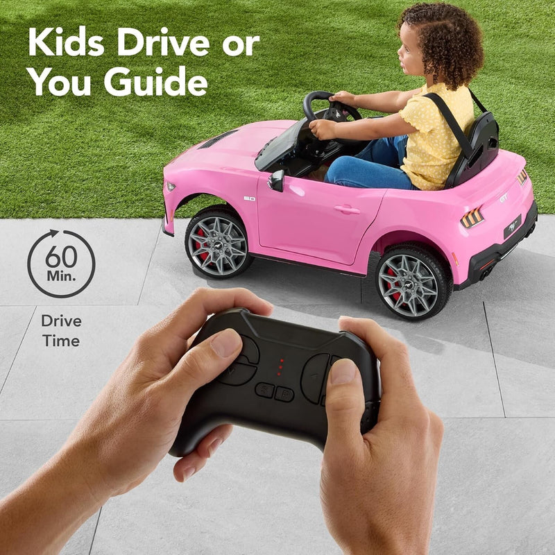 12V Electric Kids Ride-On Car with Parent Remote Control, Licensed Ford Mustang Magic Cars 7