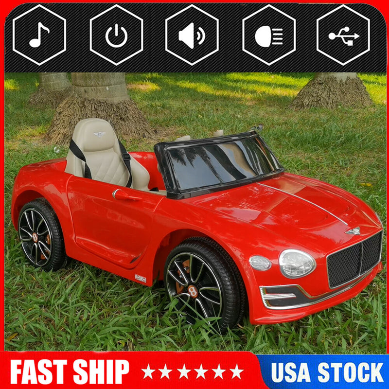 12V Electric Ride-On Car Toy Licensed Bentley Style with 2.4G Remote Control for Kids Magic Cars Variant 0