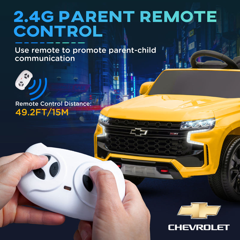 12V Kids Electric Ride-On Car with Parent Remote Control, LED Lights, and 2 Speed Settings for Ages 3-6 Years Magic Cars 4
