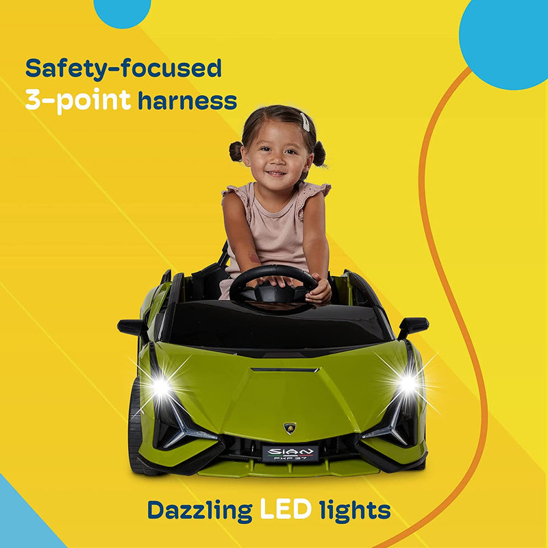 12V Electric Licensed Lamborghini Sian Roadster Ride-On Toy Car for Kids Magic Cars 2